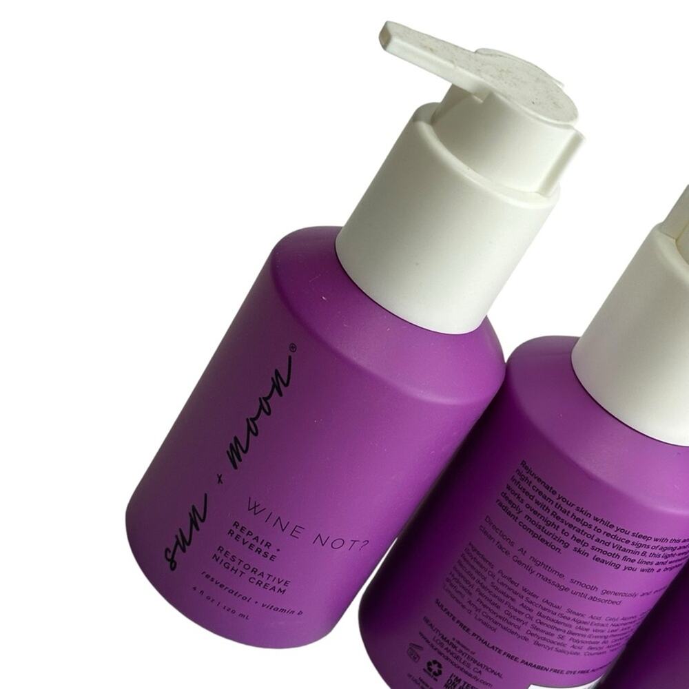 Sun + Moon  Wine Not Night Cream 2 bottles